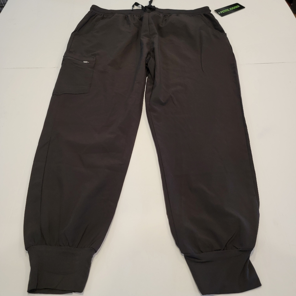 GT Performance Joggers Black Size 2X Petite NWT! Scrub Jogger